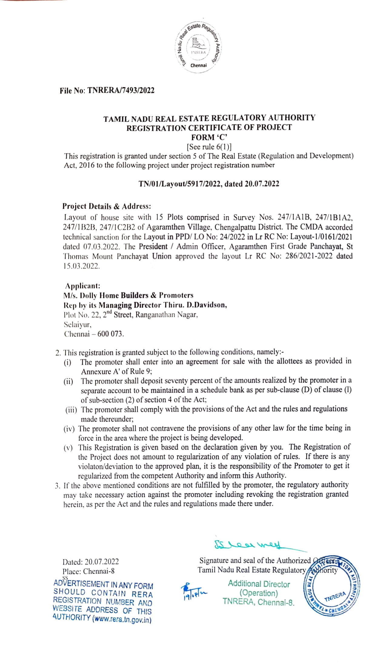 Tiana Sky Dolly Homes Builders and Promoters top best Dolly